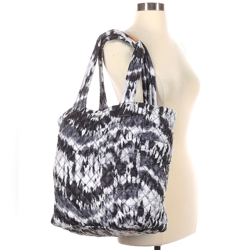 MZ Wallace B/W Tie Dye Tote Crossbody Shdr bag personal item w Luggage sleeve